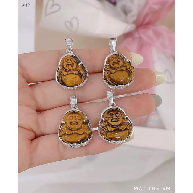 Mặt ông Địa Di Lặc mắt hổ vàng nâu