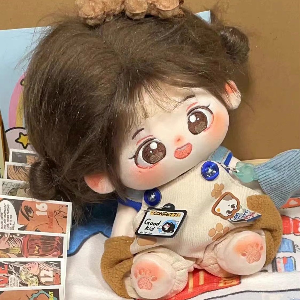 Búp Bê Nhồi Bông Vải Cotton 20cm Hình Hạt Dẻ Dễ Thương Cho Bé Gái diy