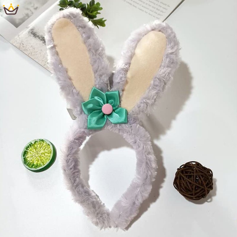 Băng Đô Tai Thỏ Nhồi Bông Dễ Thương Dùng Rửa Mặt