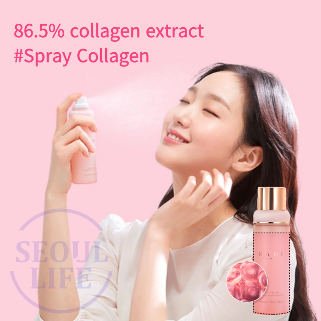 KAHI Wrinkle Bounce Collagen Mist Ampoule 60ml / 1+1 / 100ml Làm trắng & Cải thiện nếp nhăn | BigBuy360 - bigbuy360.vn