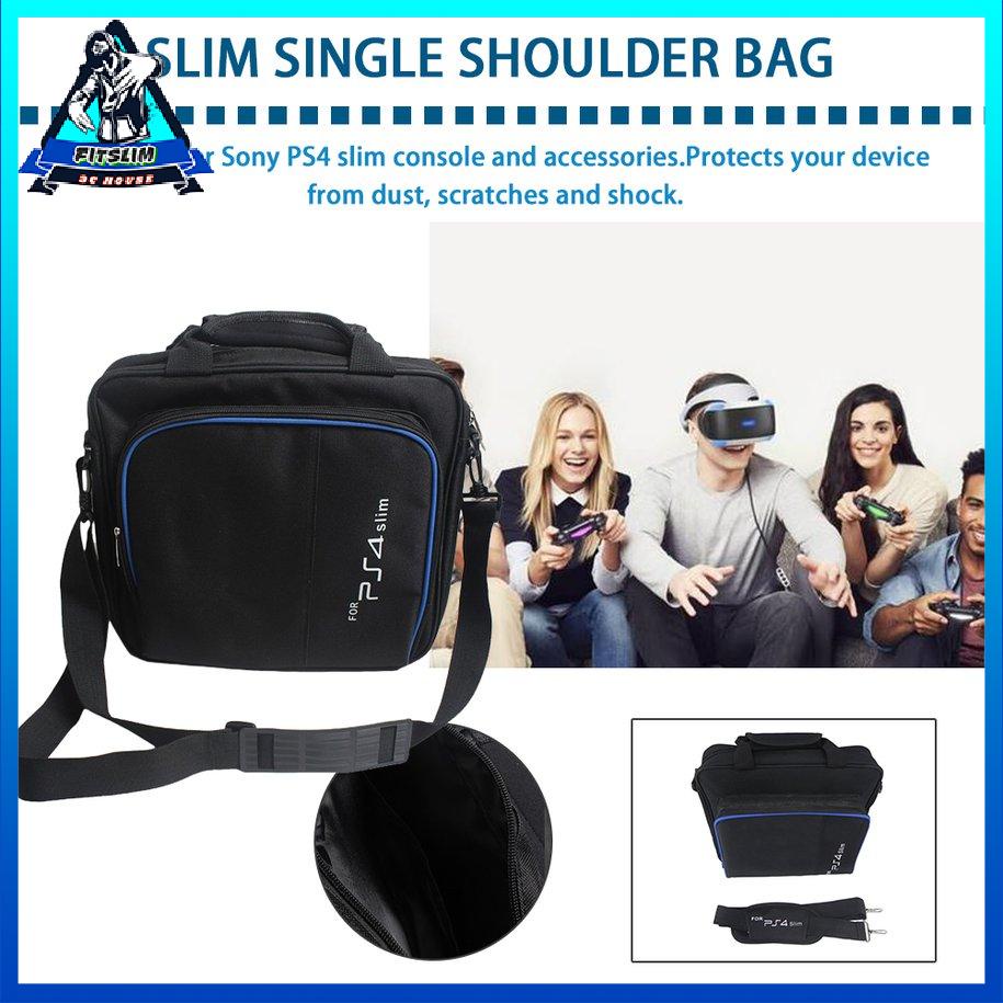 [Fit] Tay Cầm Chơi Game Túi Bảo Quản Đeo Vai Chống Sốc Du Lịch Cho Ps4 Slim [S/24]