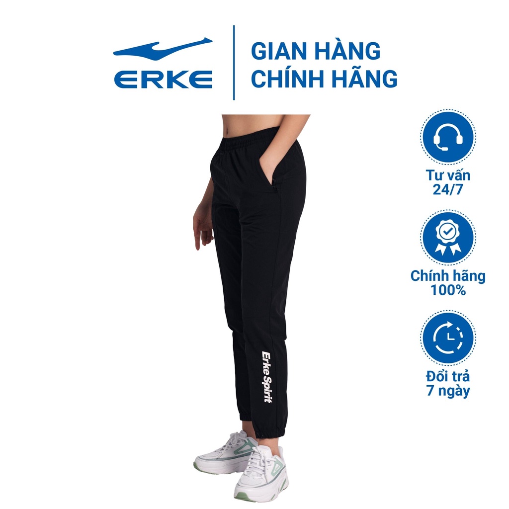 Quần gió Jogger thể thao nữ erke dày dặn, thời trang, phong cách - erkevietnam - 12221353219