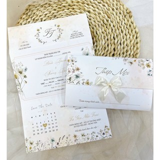 🎀💐freeship🎀💐thiệp cưới sang trọng - in tên miễn phí