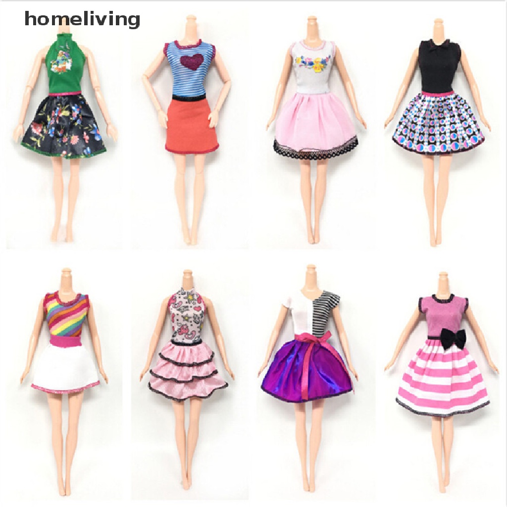 Set 5 Bộ Quần Áo Thời Trang Cho Búp Bê