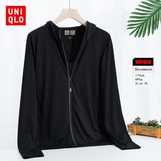 M-5XL Uniqlo Chống Nắng Áo Khoác Nam Mùa Hè Thoáng Khí Nhanh Khô Đi Bộ Đường Dài Áo Khoác Áo Thể Thao Ngoài Trời Áo Khoác Nam