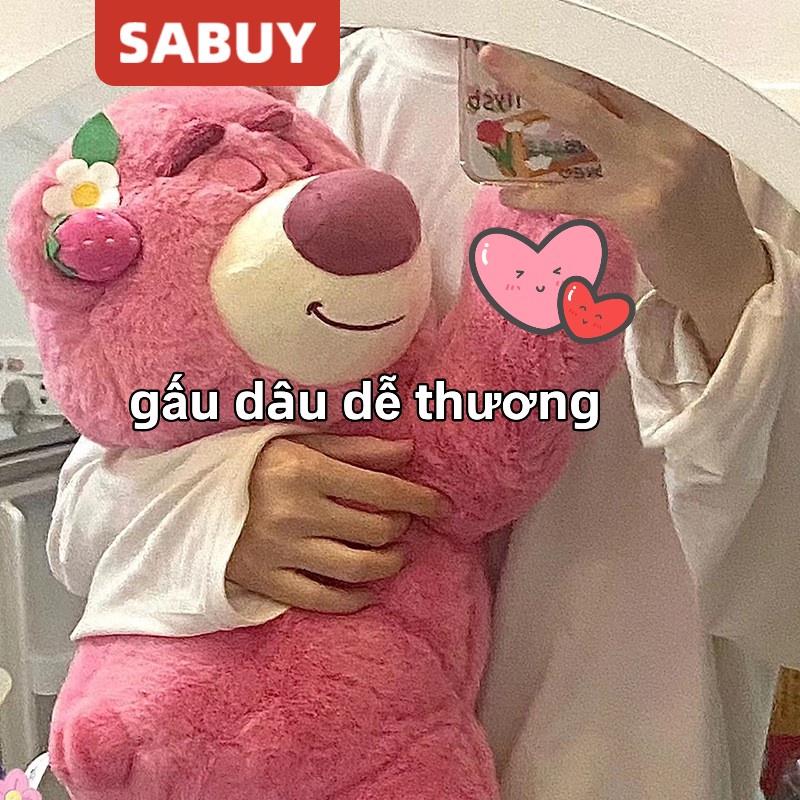 Đồ chơi nhồi bông gấu dâu dễ thương Quà tặng sinh nhật cho trẻ em 50-70CM