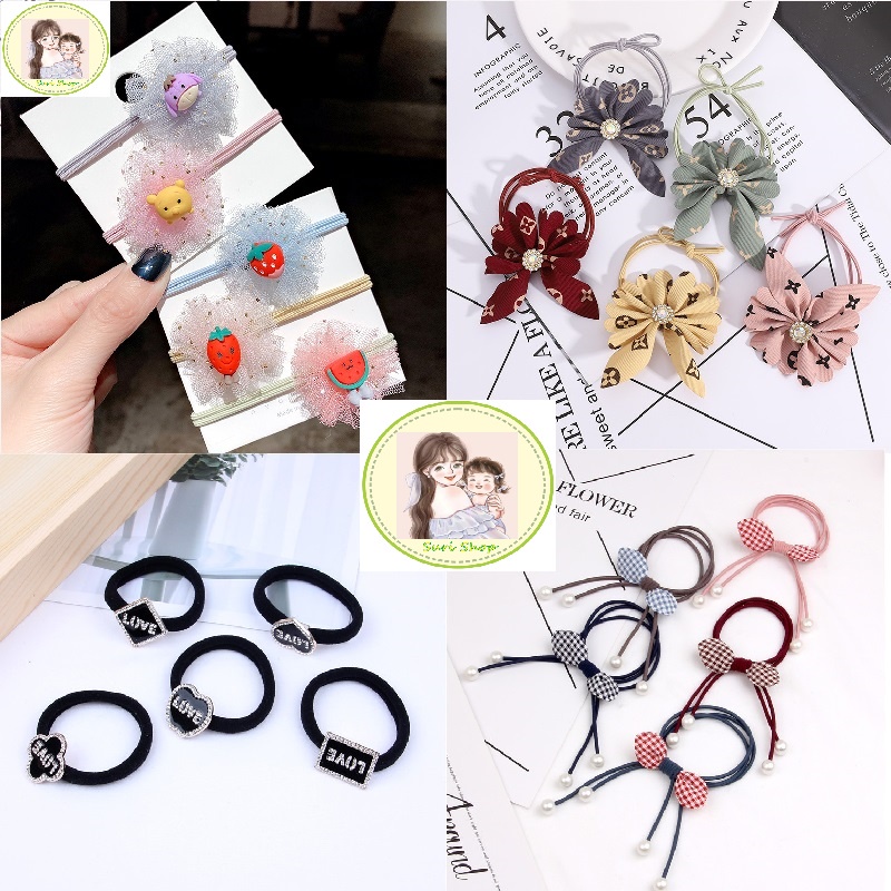 Dây cột tóc lại đơn giản