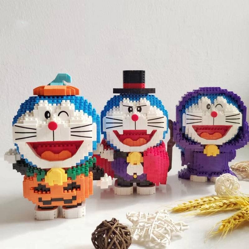 Đồ chơi giáng sinh lắp ráp mèo máy doraemon doremon kì lân,hoàng đạo - ảnh sản phẩm 3