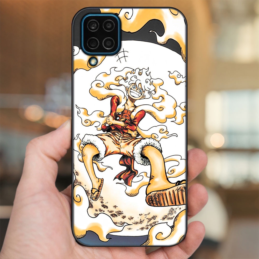 Ốp lưng Samsung M32, M33, M53, M62 viền đen in hình Luffy Gear 5 Nika One Piece Đảo Hải Tặc