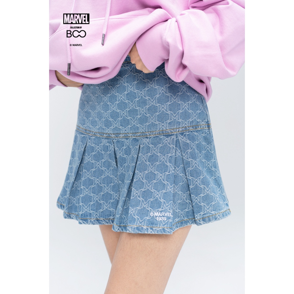Chân Váy Nữ BOO Họa Tiết Pattern Marvel BZL
