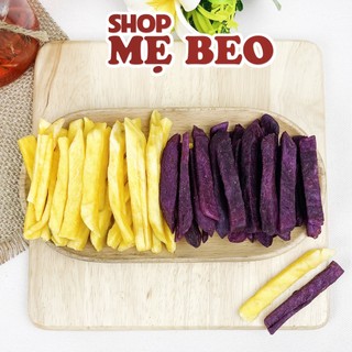 500Gr Khoai Lang Tím - Vàng - Khoai Môn Sấy Giòn Que