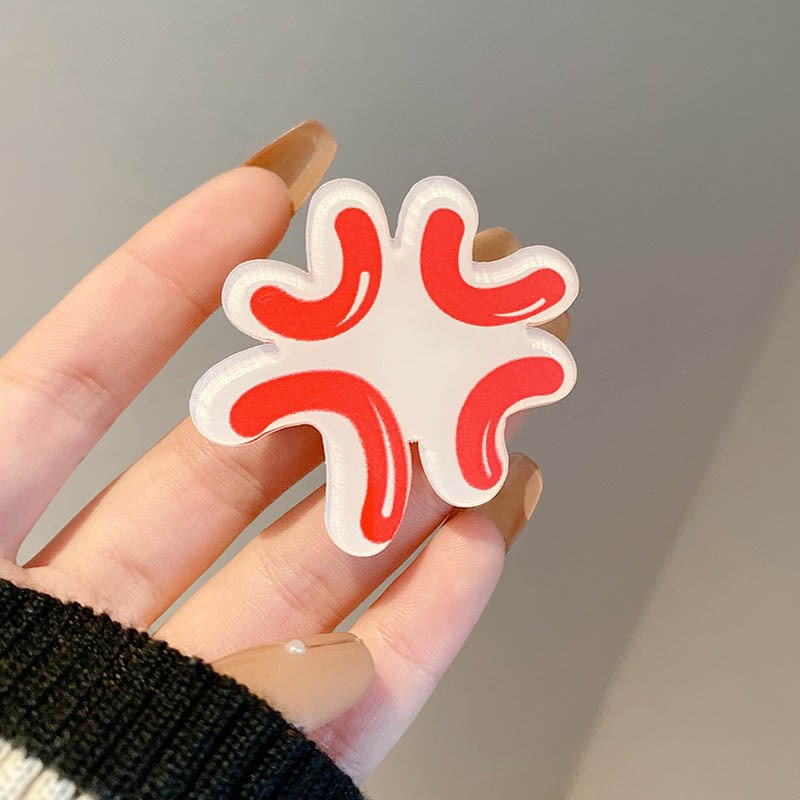 Kẹp Tóc Mái Hình Giọt Nước Hoạt Hình Dễ Thương Vui Nhộn Không Gây Tiếng Ồn