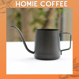 Ấm cổ ngỗng pha cà phê, pha trà inox 350ml pour over coffee kettle không nắp HOMIE