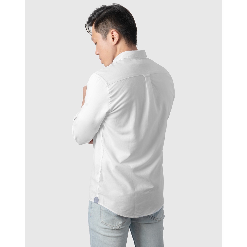 Áo sơ mi Oxford Dài Tay Xuất Dư Big Size, Sơ Mi Cao Cấp, Mềm Mịn Sang Trọng, Màu Trắng - BASICHOUSE