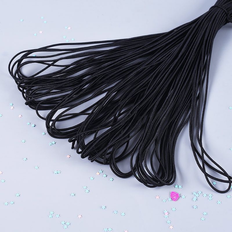 Dây chun tròn co giãn làm dây buộc tóc,phụ liệu hànmade size 2_3mm