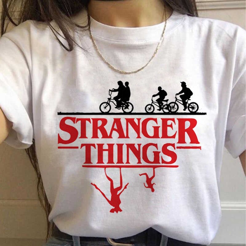 Áo Thun Unisex Phim Stranger Things Netflix Dễ Thương Nam Nữ