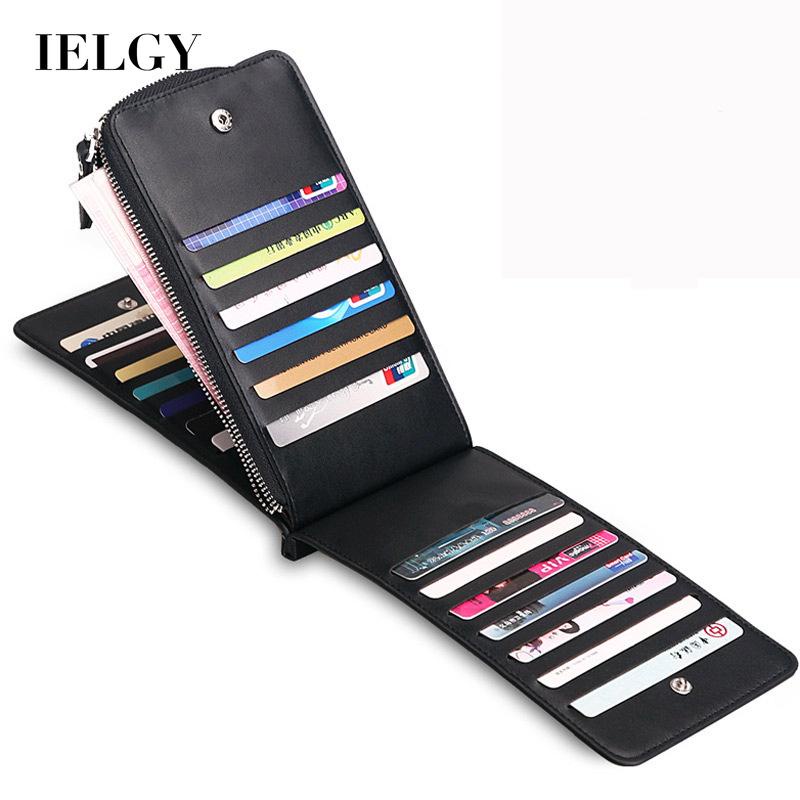 Ví Dài Đựng Thẻ Sức Chứa Lớn Có Khóa Kéo Phong Cách Hàn Quốc Cho Nữ