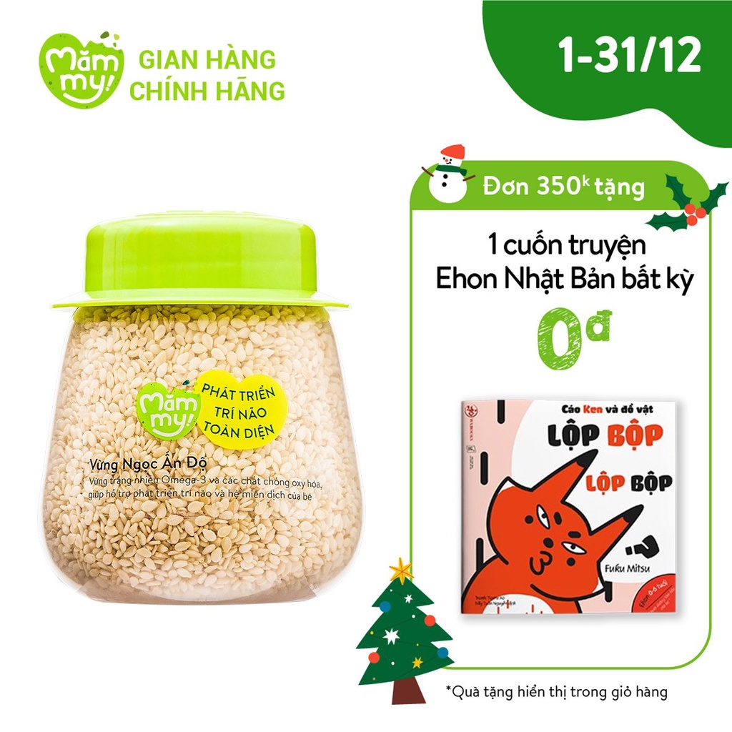 Vừng Ngọc ăn dặm Loại 1 MĂMMY- Hạt Hữu Cơ Bổ Sung Vi Chất Cho Bé Ăn Dặm 90g