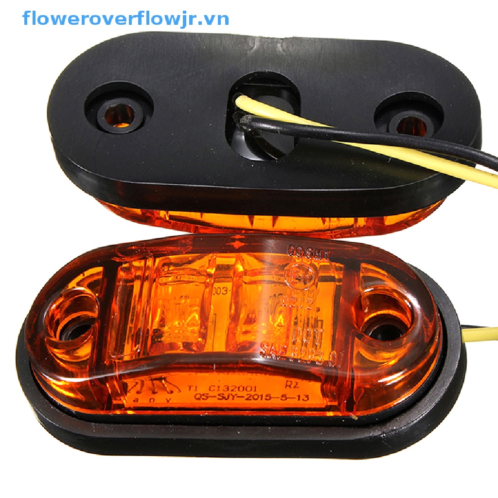 Đèn LED Cảnh Báo Hình Oval 12V 24V Chuyên Dụng Cho Xe Tải