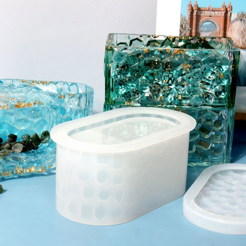 Khuôn Silicone Làm Hộp Nhựa Resin Đựng Trang Sức DIY