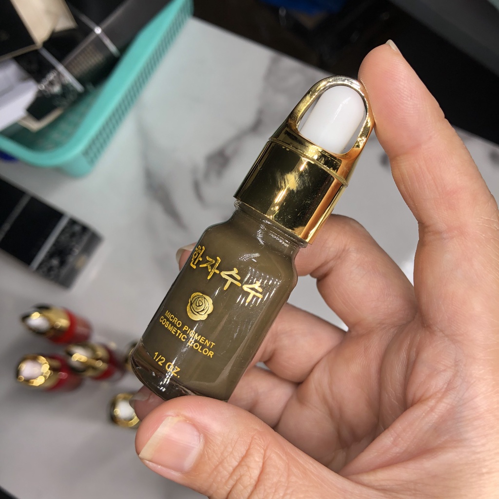 Mực phun xăm thẫm mỹ môi mày bám nhanh lên màu tốt 10ml 098