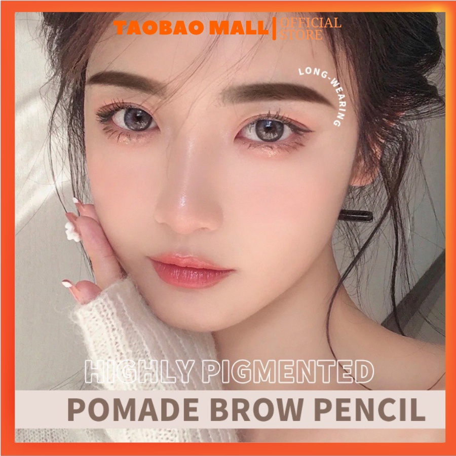 Kẻ lông mày gel Kimuse 2 trong 1 bền màu chống thấm nước lâu trôi phẩy sợi đường chân mày rõ ràng