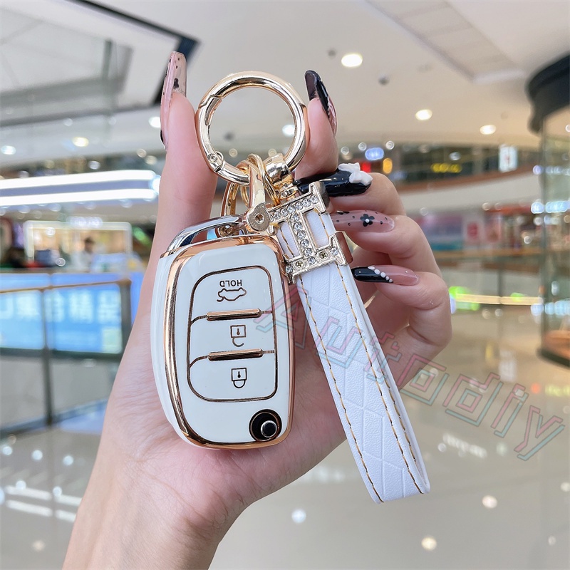 Bao Da, Ốp Bảo Vệ,Vỏ Bọc Chìa Khóa Ô Tô Hyundai Accent Blue 2013 2017,Stargazer bản TC,Solati,Elantra 2013 2015,i10 Base