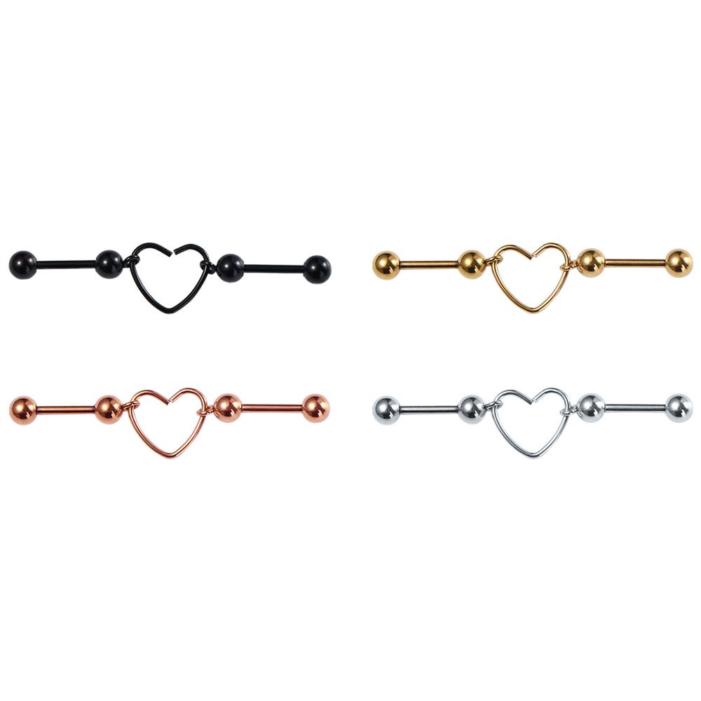 FORBETTER Khuyên Tai Thép Không Gỉ Thời Trang Hàn Quốc