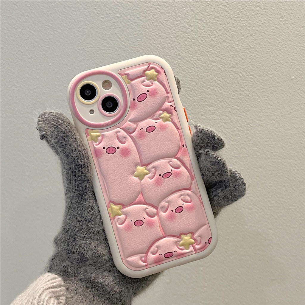 Ốp Điện Thoại Da Viền tpu Dẻo In Họa Tiết Hoạt Hình Góc Tròn Cho iphone 15 pro max 14 pro max 13 pro max 12 pro max