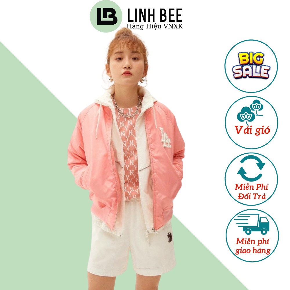 Áo Khoác Form Rộng Nam Nữ MLB 2 Màu Hot , Hàng Cao Cấp Linh Bee Phù Hợp Thu Đông