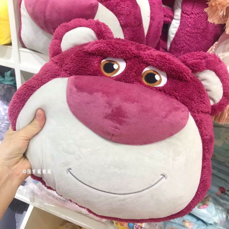 Disney Gối Ôm Nhồi Bông Giữ Ấm Tay Hình Gấu Dâu Tây Dễ Thương