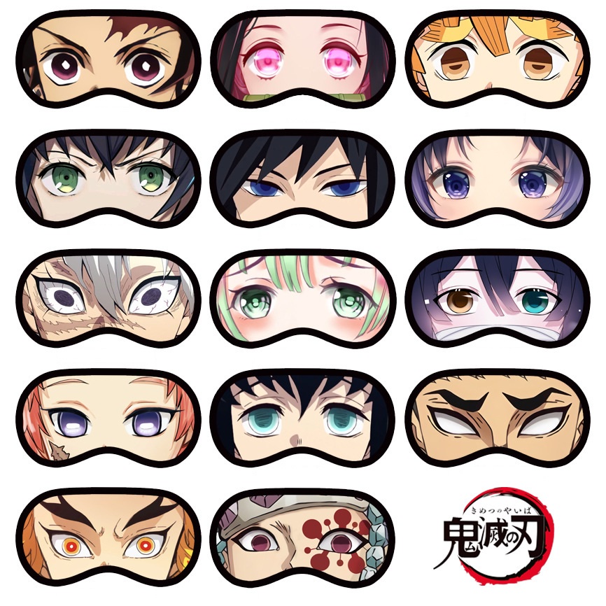 Mặt nạ mắt Anime - Bịt mắt ngủ Kimetsu no Yaiba Tanjirou, Nezuko, Shinobu, Giyu Tomioka, Kyojuro Rengoku, Zenitsu