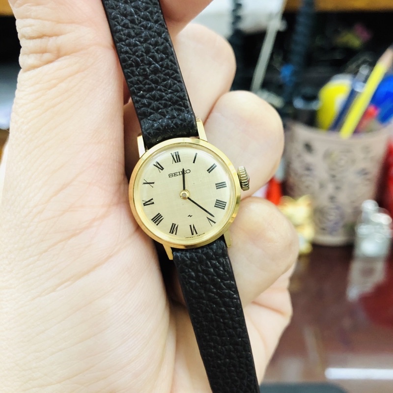Đồng hồ nữ si nhật cơ lên dây cót hiệu Seiko 23 Jewels ( không chạy pin)