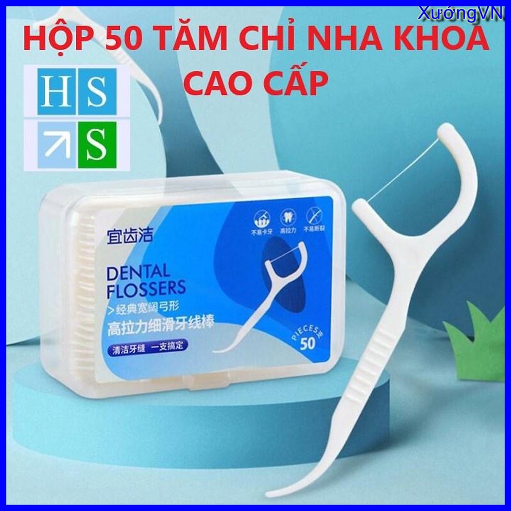 Hộp 50 Tăm - Chỉ nha khoa cao cấp