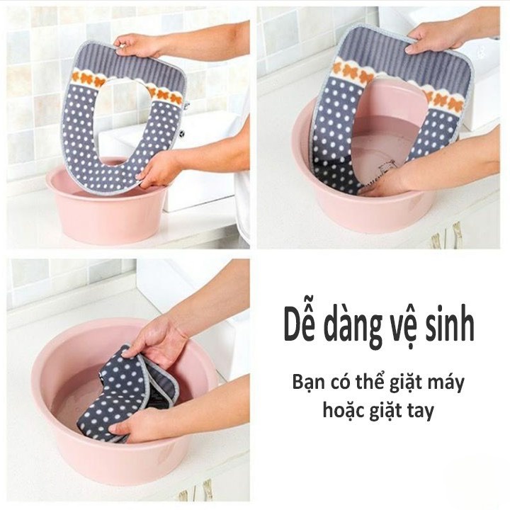 Miếng Lót Bồn Cầu Siêu Ấm, siêu êm, siêu đẹp mắt