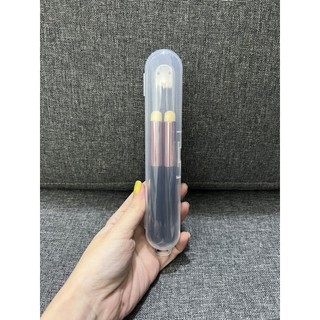 Hộp đựng cọ trang điểm - hộp nhựa đựng đồ mini có khoá bấm
