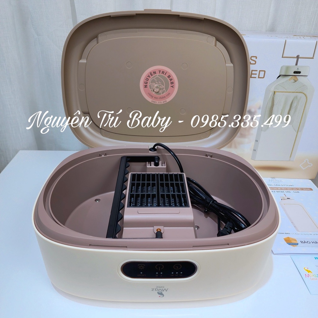 Máy sấy quần áo cho bé gắn đèn Led tiệt trùng Moaz bebe MB048