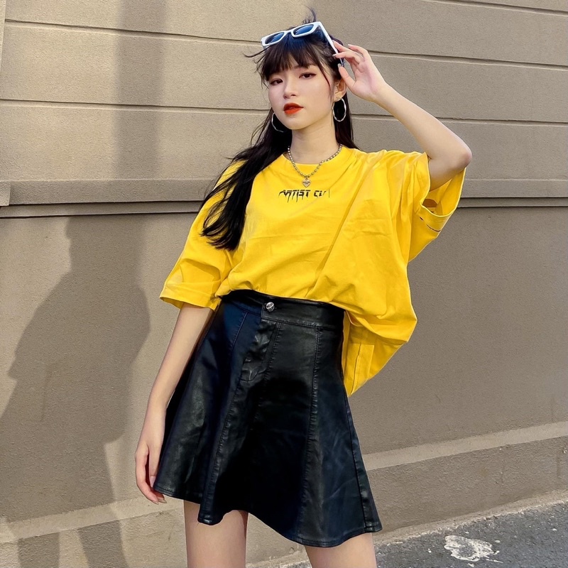 Áo Thun T-shirt Unisex Oversized Tay Ngắn Oversize Local Brand Artist Club OVERSIZED màu Vàng