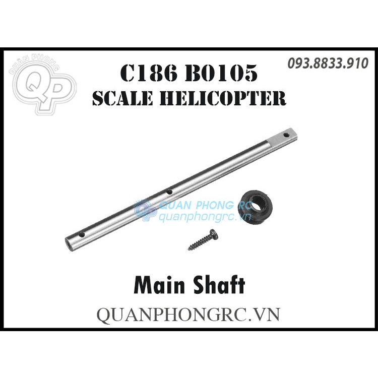 Cốt Đứng C186 BO105 Helicopter Main Shaft