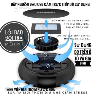 Máy lọc không khí huyndai, máy lọc không khí mini ion xe hơi cao cấp, giúp bảo vệ sức khoẻ người sử dụng