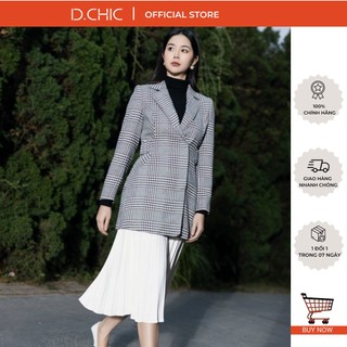 D.chic măng tô dài dáng ôm dấu cúc cài cá 2 bên ms: 970231