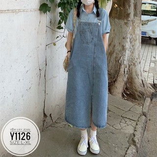 VÁY YẾM JEANS BIGSIZE CAO CẤP