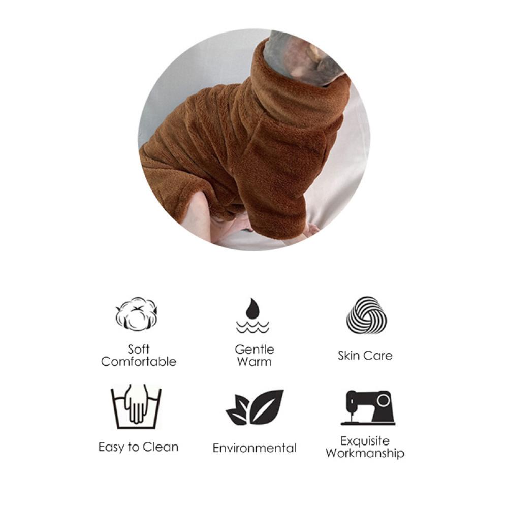Timekey Áo Sweater Thu Đông Không Lông Cho Chó Mèo N8W7