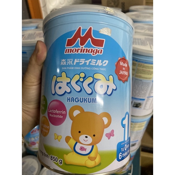 Sữa Morinaga số 1(850g,chính hãng ,tách đai ,date th7/23)