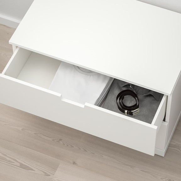 BANALDO, Tủ đựng đồ lưu trữ 2 tầng DRA_012, 80x47x53cm, tủ gỗ Scandi Home