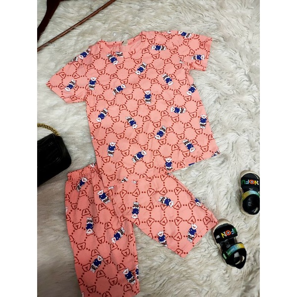 Bộ tay ngắn quần đùi,quần ngố thun cotton chính phẩm hàng shop size đại(dưới 38kg)