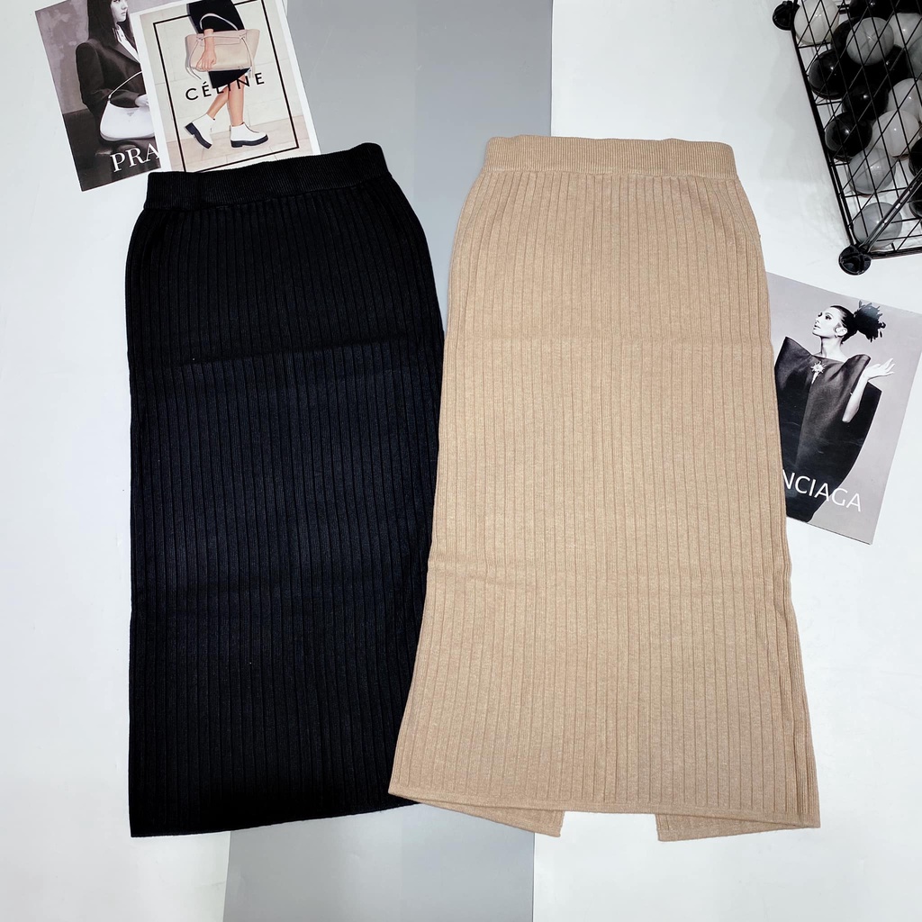 Chân váy len đũa 2 màu hot hit