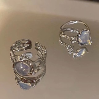 Nhẫn Cặp Đính Pha Lê Phong Cách Vintage Tinh Tế