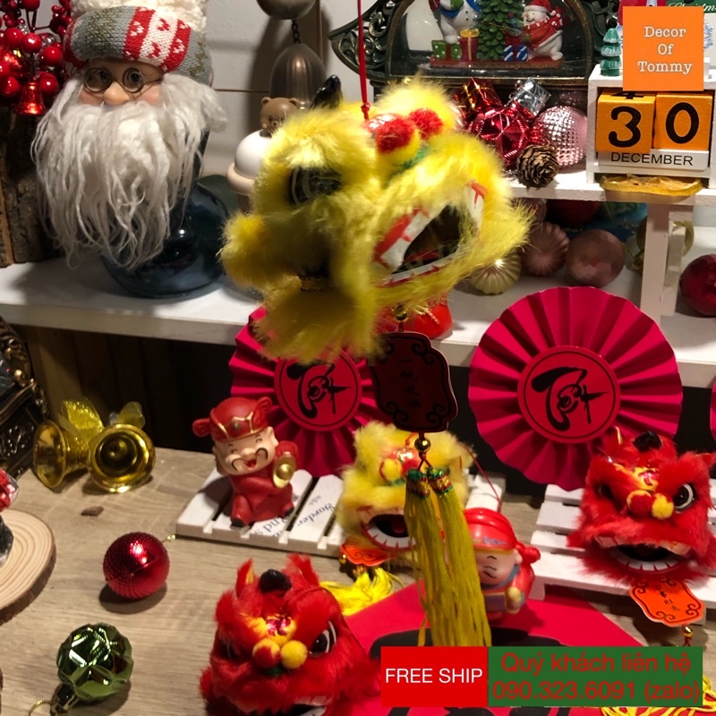 Đầu Lân trang trí Tết mang may mắn tài lộc cho năm mới