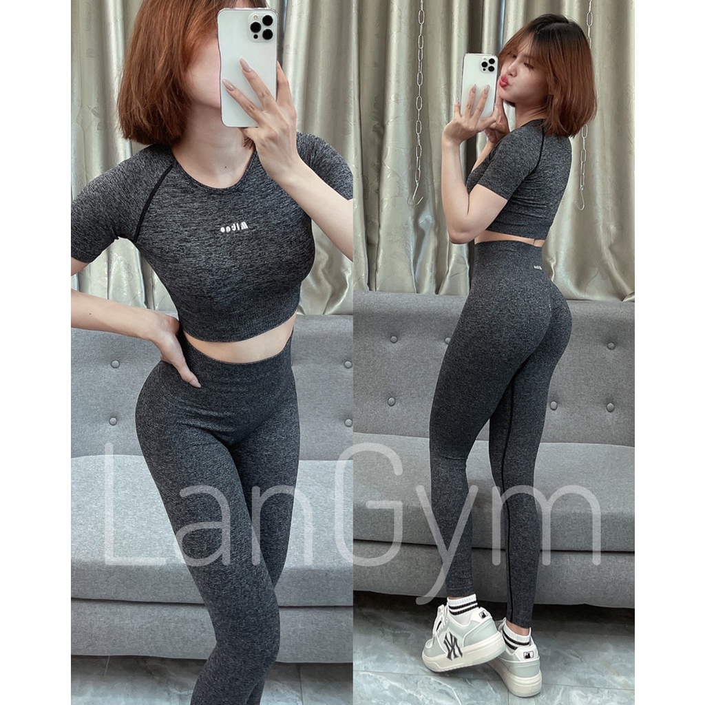 Bộ đòg tập thể thao . Set tập Gym, Yoga, Erobic. Bộ Mitao Mill Crt